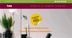 Desktop Screenshot of cahayamentarimarketing.com