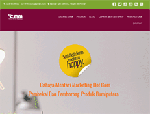 Tablet Screenshot of cahayamentarimarketing.com